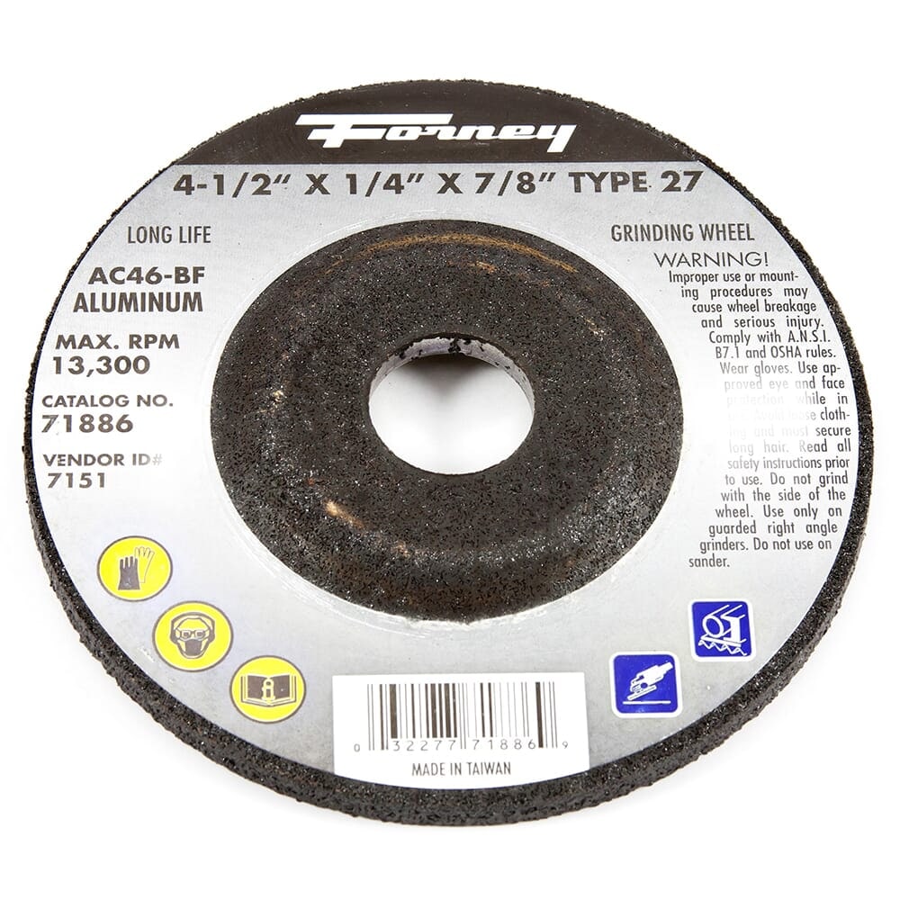 71886 Grinding Wheel, Aluminum, Ty